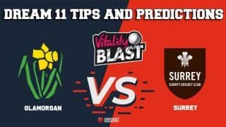 Dream11 Team Glamorgan vs Surrey South Group VITALITY T20 BLAST ENGLISH T20 BLAST – Cricket Prediction Tips For Today’s T20 Match GLA vs SUR at The Oval